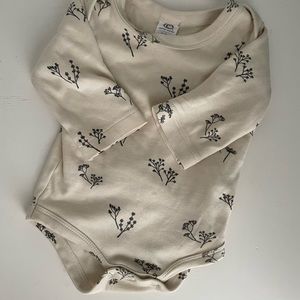 Colored Organics floral onesie
